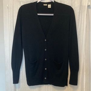 Gap merino wool black cardigan small